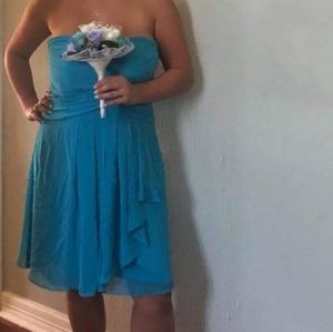 Brand- David's Bridal, size- 14, Color-Malibu